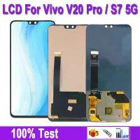 ราคา 6.44"V20 Pro OLED LCD For Vivo V20 Pro V20Pro LCD Display For Vivo S7 5G Touch Screen Digitizer Panel Replacement Assembly (1733311929872647168)