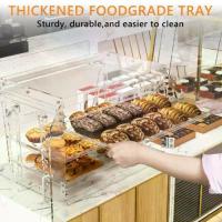 ราคา กล่องแสดงเบเกอรี่ 3 ชั้น ตู้โชว์ขนม สำหรับคัพเค้ก โดนัท และเค้ก (1733080975069054499)