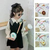 ราคา Ktshipping - กระเป๋าสะพายข้างเด็ก น่ารัก โดนัท กระเป๋าสะพายข้าง แฟชั่นเด็กผู้หญิง (1729605746567776938)