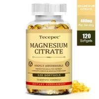 ราคา Tecepec Magnesium Supplement, 400 MG Per Serving, Contains Magnesium Citrate To Support Bone Health. (30, 60, Or 120 Capsules) (1734152365582943420)