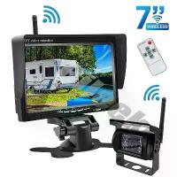 ราคา ชุดกล้องมองหลัง, กล้องติดรถยนต์, รถบรรทุกพ่วง, รถบัส, RVs, จอภาพ HD ด้านหลังไร้สาย 7 นิ้ว, กล้องสำรอง Car ไฟฟ้า (1730829901588761589)