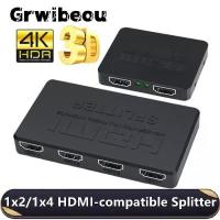 ราคา ตัวแยกสัญญาณ HDMI 4K 1x4 ตัวแยกวิดีโอ HDMI เข้า 1 ออก 4 รองรับ HDMI 1.4 พร้อมซิงค์เสียง สำหรับ HDTV/DVD/PS3/Xbox/แล็ปท็อป/จอภาพ/กล่องทีวี (1734375379088934080)