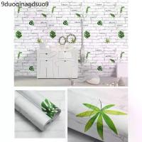 ราคา Wallpaper ลายอิฐสีขาว-ใบไม้ วอลเปเปอร์สติ้กเกอร์ ติดผนัง โมเดิร์น (1734703466193454858)