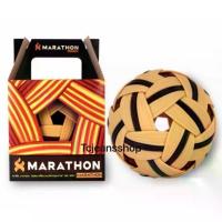 ราคา ตะกร้อ มาราธอน MT301 ลูกตะกร้อ Marathon แท้ MT.301 ลูก ตระกร้อ ลอดห่วง เส้น 3 แถบ ตะกร้อมาราธอนของแท้ ลูกเซปักตะกร้อ 301 (1734235102622221578)
