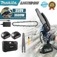 ราคา MAKITA 6inch เลื่อยไฟฟ้า เลื่อยโซ่ไรสาย Chainsaw logging saw household small handheld ครบชุด เครื่องตัดไม้ เลื่อยโซ่ไฟฟ COD (1732711396747675534)