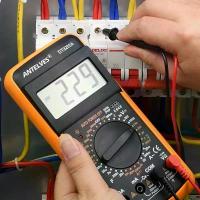 ราคา 2025 Smart Anti-Burn Multimeter Digital High Precision Electrician Special Household Digital Display Universal Meter Auto Power Off 9205A (1733731401922676154)