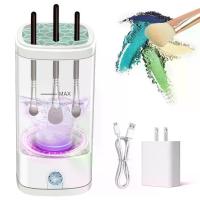 ราคา Electric Makeup Brush Cleaner, Multi-Functional Cosmetic Brush Cleaner, Portable Automatic Makeup Brush Cleaning Solution With Dryer-Holder, Charger, USB-C cable, Beauty Gift for Women (17347006190077