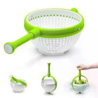 ราคา Salad Rotary Dryer Kitchen Vegetable Washer Centrifugal Drain Basket (1733873211488634083)