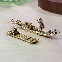ราคา เครื่องประดับเดสก์ท็อป, วัสดุทองเหลืองโบราณ, การออกแบบแพไม้ไผ่, เรือประมงและการสร้างแบบจำลองศิลปะของชาวประมง, ประติมากรรม, ที่ใส่ธูป, ตกแต่ง, 1 ชิ้น (1732182665018837398)