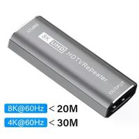 ราคา 8K HDMI Repeater สัญญาณ Booster Amplifier 30M HDMI Extender HDMI ขนาด4K 60Hz 2.1 สีเทา (1733715836835300764)
