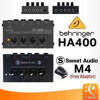 ราคา [COD] Behringer HA400 / Sweet Audio M4 4-Channel Stereo Headphone Amplifier แอมป์หูฟัง HA 400 SweetAudio M 4 (1733735851530159686)