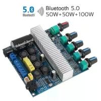ราคา [เก็บเงินปลายทาง] Mini Amplifier Amplifier 200 Watts 2.1Ch Bluetooth 5.0 Newest Model Tpa3116 Subwoofer Digital Amplifier (1733665941204403707)