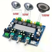 ราคา 1pc TPA3116D2 Digital Class D Amplifier Board 2.1 Channel, 2*50W + 100W High Power Audio Amplifier Board, Wide Voltage 8-24V, Reverse Polarity Protection, Shock Protection, Short (1733091244484429289)