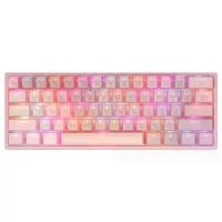 ราคา Tsunami คีย์บอร์ดเกมมิ่ง Outemu MK-68 68Keys 60% Compact Mechanical Keyboard SAKUA PINK (1730053888798328976)