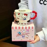 ราคา Sanrio Hello Kitty Mug Birthday Gift Souvenir Couple Water Cup High-Quality Mug for Girlfriend (1733782920990917644)