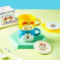 ราคา Stackable cup patterned ceramic water cup, Doraemon series ceramic water cup, cartoon mug, tea cup, office cup (1734596524913427466)