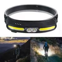 ราคา ไฟฉายคาดศีรษะ LED ความสว่างสูงมาก ไฟฉายคาดศีรษะ COB ชาร์จผ่าน USB (1734413953658357488)
