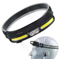 ราคา ไฟฉายคาดศีรษะ LED ความสว่างสูงมาก ไฟฉายคาดศีรษะ COB ชาร์จผ่าน USB (1734419165068232006)