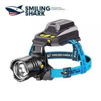 ราคา ไฟฉายคาดศีรษะ SmilingShark 10,000 ลูเมน ไฟ LED แรงสูง สว่างมาก รุ่น M77 ชาร์จได้ เซ็นเซอร์ตรวจจับ ปรับโฟกัสได้ กันน้ำ แบตเตอรี่ใช้งานได้นาน เหมาะสำหรับงานกลางแจ้ง ใช้เป็นโคมไฟเหม (1734404945298359894)