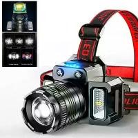 ราคา ไฟฉายคาดศีรษะ LED เซ็นเซอร์ ไฟค้นหาสำหรับแคมป์ปิ้ง ชาร์จได้ กำลังไฟแรง ไฟฉายคาดศีรษะ โคมไฟหน้า ไฟฉายคาดศีรษะ 5 แบบ (1733575210238969313)