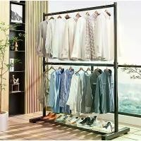 ราคา ขายดี สินค้าขายดี ราวตากผ้า 2 ชั้น ราวเเขวนผ้าเหล็ก โครงเหล็กเเข็งเเรง ราวแขวน ตากผ้าคอนโด รับน้ำหนักได้เยอะ ไม่เป็นสนิม (1734343363179742302)