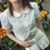 ราคา Vynn - Daisyloo Puff Blouse เสื้อคอบัว ฉลุลายลูกไม้ (เฉพาะเสื้อนะคะ) (1734478818365572492)