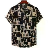 ราคา Summer Short Sleeve Shirt, Men's Plus Size, Geometric Check Pattern, Hawaiian Beach Style, Men's Shirt, Casual Blouse Top เสื้อ ฟอก เสื้อ แขน ยาว allz เสื้อ แขน ยาว allz ทรง เอ (1733176382008297415)