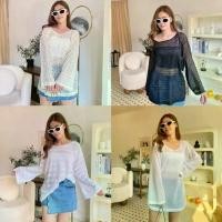 ราคา PYCK CLOTHING Ella Blouse เสื้อแขนยาวใส่คลุมบิกินี่ ชุดว่ายน้ำ เสื้อคลุมลูกไม้ (1733250011128301161)