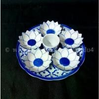 ราคา ชุดข้าวพระ ชุด 6 ถ้วย กระเบื้อง ลาย สับปะรด (1734414217049573031)