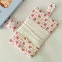 ราคา สมุดบันทึกและโน้ตบุ๊กผ้าฝ้าย Coton Diary ขนาด A5 และ A6 ลายสตรอเบอร์รี่สไตล์วินเทจ ประดับด้วยผ้าฝ้ายหนาทำมือ ปกหุ้มสมุดผ้าเกาหลี (1733269525166327758)