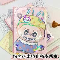 ราคา (COD) Laser Pink Bouquet Labubu Coloring Book Notebook Planner PU Diary Labubu A5 Notebook (1733490798814922009)