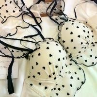 ราคา Polka Dot Bra Set, Japanese Style, Hepburn Diary, Cute and Sexy, Wireless, Tube Press, Suitable for Small Chest, Cute Underwear, for Girls, Sexy (1733698794707322100)