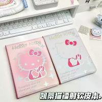 ราคา 2025KT Notebook High Aesthetic Cute Laser Hello Kitty Diary A5 Journal PU Color Pages Thickened (1733877669328357002)