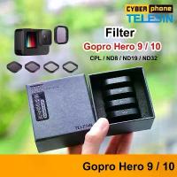 ราคา TELESIN ฟิลเตอร์ Filter 4Pack GoPro Hero 9 / 10 / 11 / 12 ND8 ND16 ND32 CPL Magnetic Set ชุดฟิลเตอร์ Gopro9 CPL ND Hero9 บล็อกบัสเตอร์ (1734612772137043202)