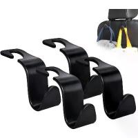 ราคา EcoDrive Gear 1/4Pcs Car Headrest Hooks Hanger for Bags Seat Back Organizer Holder Clips Auto Fastener Hooks Car Storage Interior Accessories (1733419050300114135)