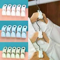 ราคา 5pcs Mini Clothes Hanger for Closet Connector Hooks Cascading Plastic Wardrobe Coat Organizer Rack Holder Space Saving (1733354306251097101)