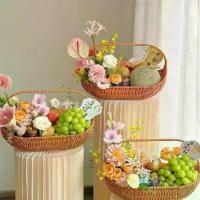 ราคา ตะกร้าหวายสไตล์ฝรั่งเศสใหม่ งานแฮนด์เมดสำหรับใส่ผลไม้และปิกนิก ออกแบบเก๋ใช้ได้หลายโอกาส#ตะกร้าหวาย#ของแต่งบ้าน# เส้น หวาย เทียม# กระเช้าหวาย# กระเช้า ผลไม้ เปล่า ๆ (1733649505779484552)