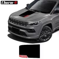 ราคา 1 Piece Hood Stripe Vinyl Decal Sticker For Jeep Compass 2017-Present Bonnet Racing Stripes Accessories (1734488288728221435)
