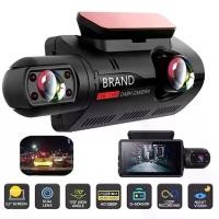 ราคา 3.0inch Dual Lens FHD Car DVR Camera New Dash Cam Dual Record Black Box Mini Video Recorder Dash Cam 1080P Night Vision Parking Monitoring G-senso (1729818463139302385)