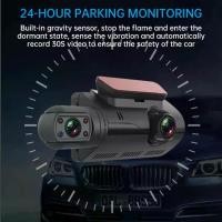 ราคา 3.0inch Dual Lens FHD Car DVR Mini Video Recorder Dash Cam 1080P Night Vision Parking Camera New Dash Cam Dual Record Black Box Monitoring G-senso (1729818469159635953)