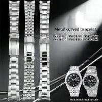 ราคา สายนาฬิกาข้อมือสแตนเลสสตีลปลายโค้ง 18 มม./19 มม.สำหรับ Seiko 5 Sxns80/79/79k/77k/73 SNK381K1/391K1/357K1/361K1/385K1/393 (1734533579885544702)