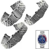 ราคา สายสแตนเลสตัน Solid Link Stainless Steel ปลายโค้งเข้าตัวเรือน Curved End สำหรับ Seiko Turtle SRP773 SRP775 SRP777 S แนะนำ (1734300062550099024)