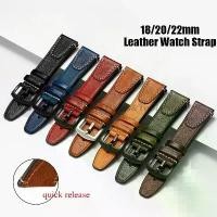 ราคา สายนาฬิกาย้อนยุค เหมาะสำหรับนาฬิกา Rolex และ Seiko สายนาฬิกาหนังแท้ สมาร์ทวอทช์ เข้ากันได้กับ 18/20/22 มม. สำหรับผู้ชายและผู้หญิง เข็มขัดข้อมือ สร้อยข้อมือ (1732947117869008651)