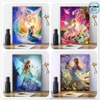 ราคา ชุดปักคริสตัล ครอสติส สำหรับตกแต่งบ้าน เซ็ต นางฟ้า DIY Crystal painting Angle Set (1733318218155722227)