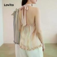 ราคา Lovito เสื้อกล้ามลําลองผู้หญิง ลายลูกไม้ ตัดผักกาดหอม สไตล์ LNE68252\5 ผ้า ยก กระสอบ แขน ยาว ยูนิโคล่ หญิง ผู้หญิง วัยกลาง คน คริสมาสต์ สี แดง เชิ้ต ฮาวาย (1733734738060280946)
