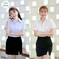 ราคา เสื้อนักศึกษาเข้ารูป เสื้อนักศึกษาแขนกระบอกสั้น หลังว่าง-ไม่ตีเกร็ด สีขาวนวล สีขาวโอโม่ (ทรงอาชีวะถูกระเบียบ) คําแนะนําผลิตภัณฑ์ใหม่ของเดือนนี้ ผ้า ผู้หญิง ขนเป็ด ยูนิโคล่ ห (1733398858453845214)