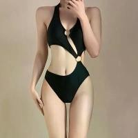 ราคา 2026 New Bikini Swimsuit for Women Black Sexy High Waist One-Piece Summer Vacation High-End Swimsuit Hot Girl Hot Spring (1733904981575960305)