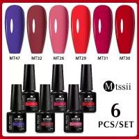 ราคา ยาทาเล็บเจล MTSSII ชุดสีแดง 7ml เจาะลึก ยูวีและไฟ LED ยาทาเล็บ เบส ท็อป และโค้ทเคลือบด้าน ยาทาเล็บเจล DIY (1731372026879051290)