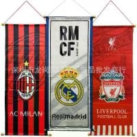 ราคา ตราสัญลักษณ์ทีมฟุตบอล, ธงแขวนแบบยาว, ธงตกแต่งบาร์, สำหรับ Real Madrid, AC Milan, Paris Saint-Germain, Chelsea (1732200301602638039)