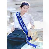 ราคา สายสะพายปัจฉิมผ้ากํามะหยี่ขอบทองมี10สี สายคาดจบการศึกษาCONGRATULATIONS congratulations sash งานตรงปก คําแนะนําการขายที่ร้อนแรงในเดือนนี้ กล่อง ใส่ ยา ทิชชู่อ เนกประสงค์ รองเ (1733999527285524225)